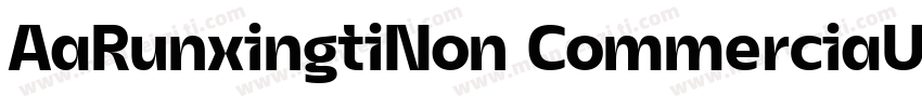 AaRunxingtiNon CommerciaUse字体转换